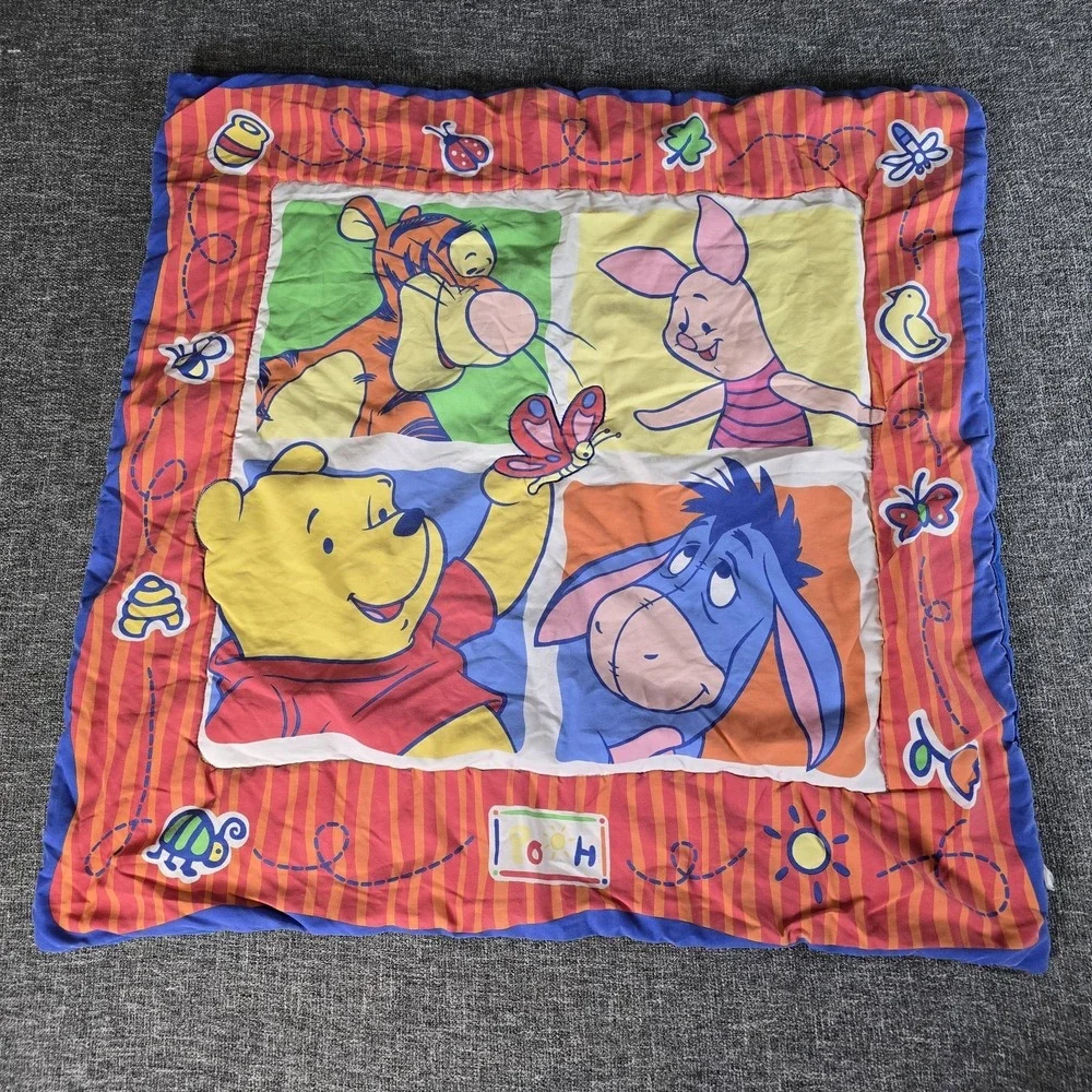 Vintage Winnie The Pooh Tigger Comforter Baby Toddler Quilt Crib Blanket